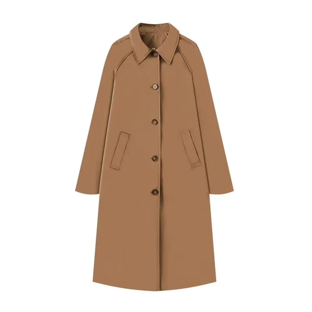Trench très long femme