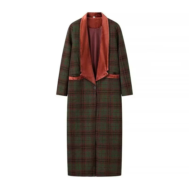 Trench fluide long femme