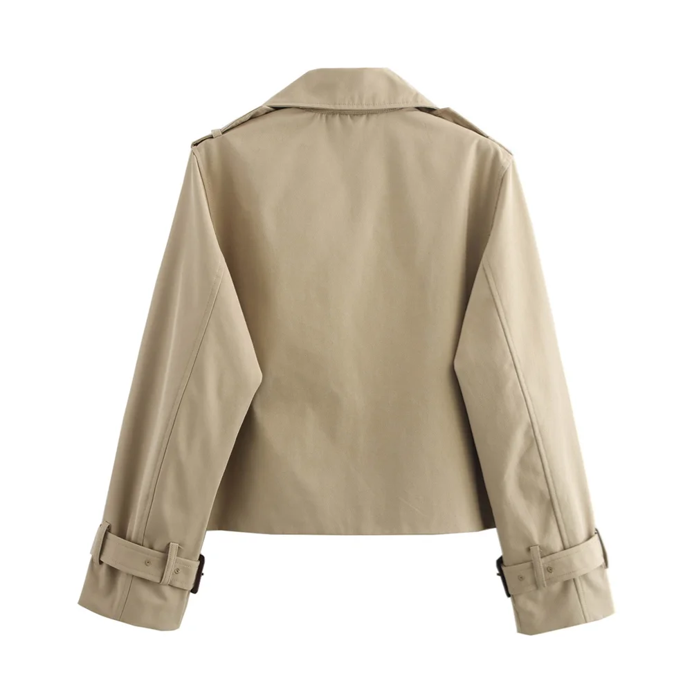 Trench court hiver femme