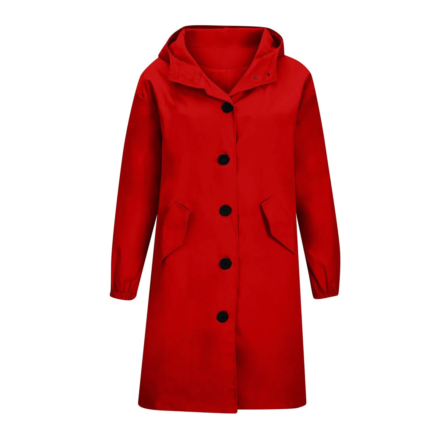 Trench impermeable femme à capuche