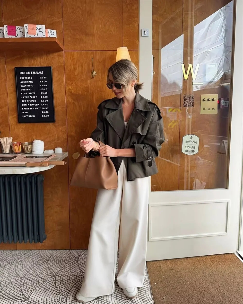 Trench coat court femme