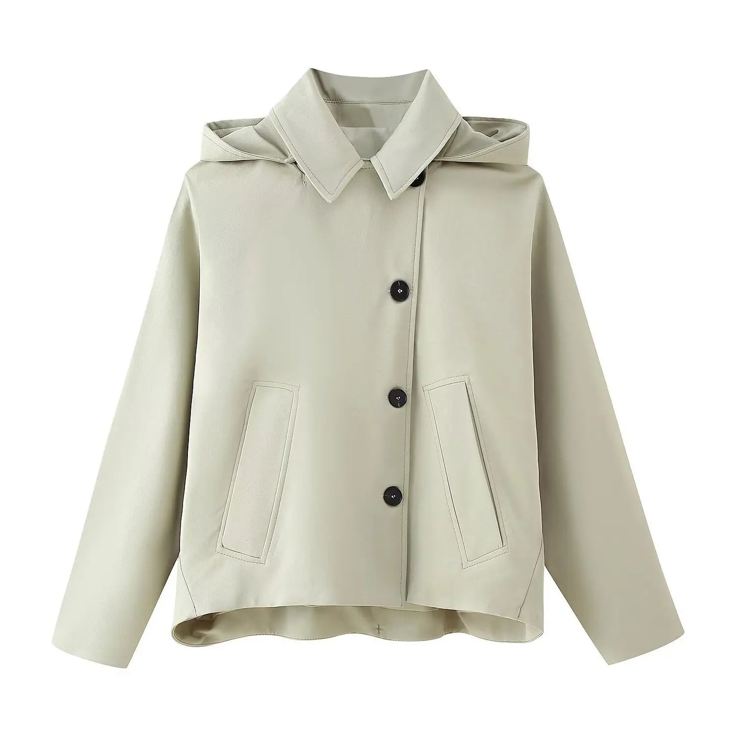 Trench coat à capuche femme