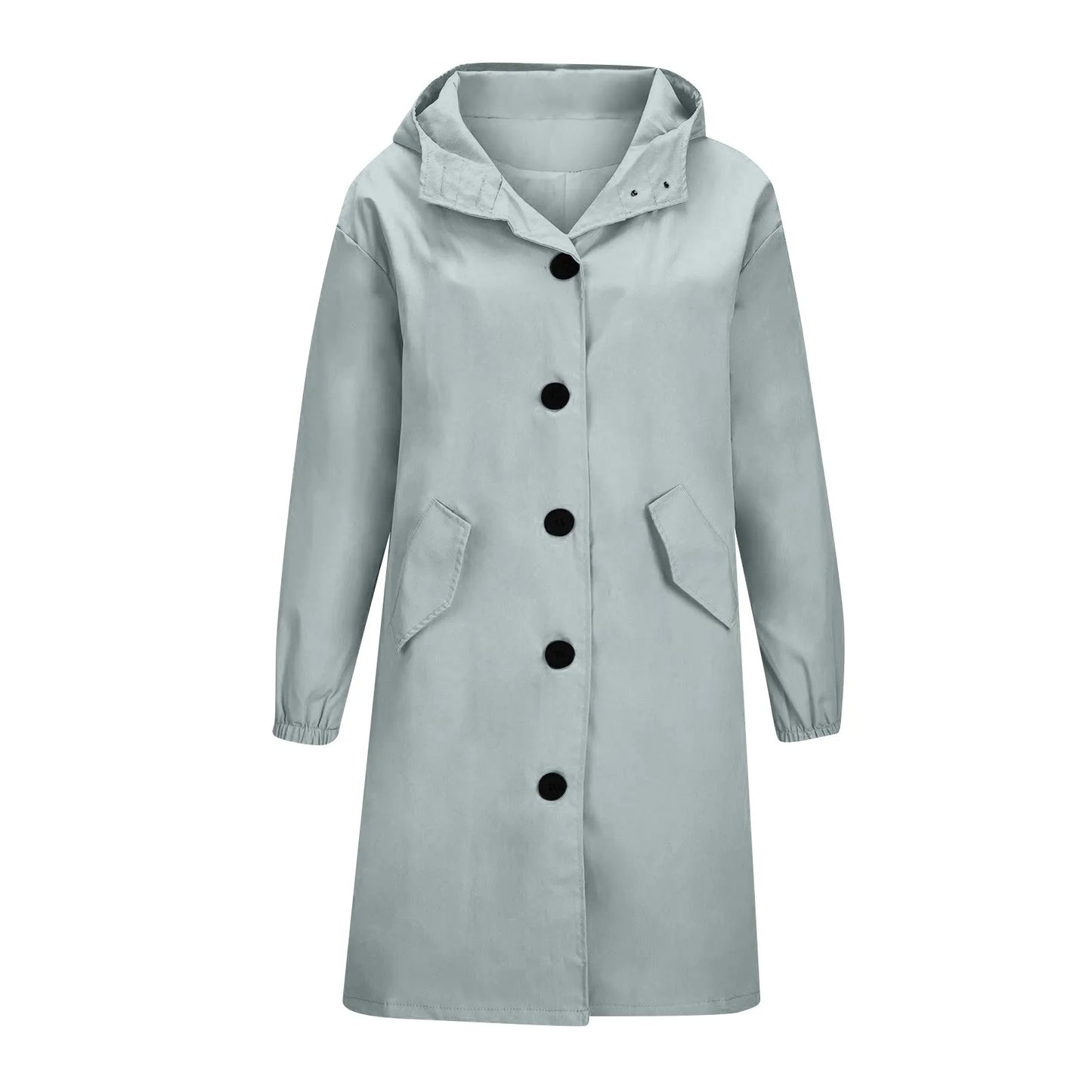 Trench impermeable femme à capuche
