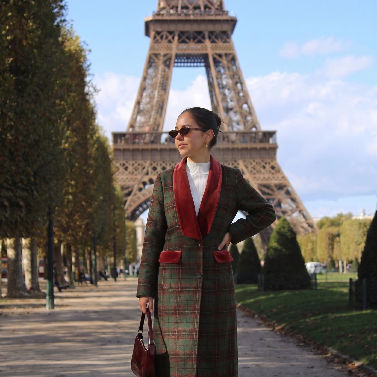 Trench fluide long femme